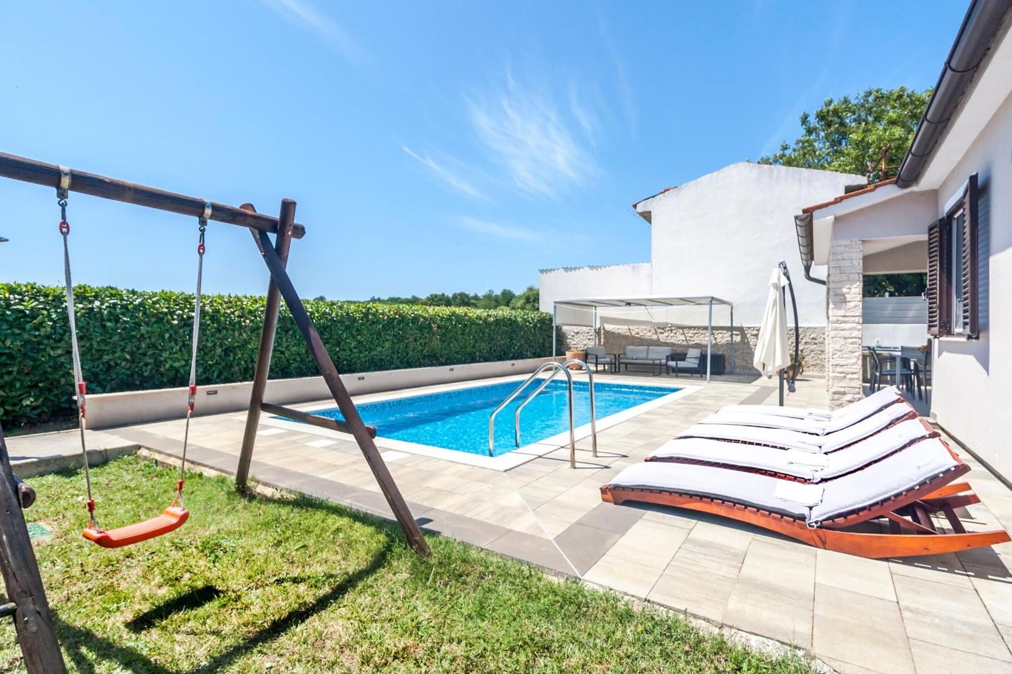 Villa Gortan - Pool House For 7 Guests Near Pula Istria - Ferienhaus Istrien Marcana Luaran gambar
